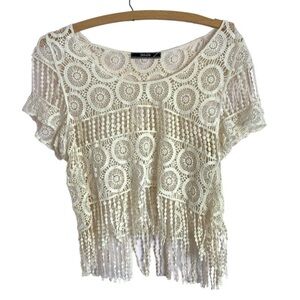 Crochet knit boho top by Dulcie